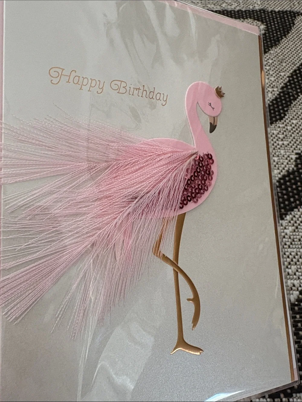 🆕Papyrus Flamingo Birthday Greeting Card